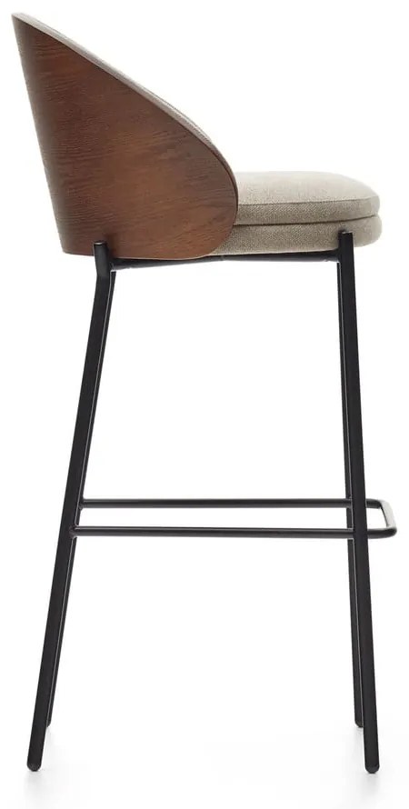Barna-bézs bárszék (ülésmagasság 77 cm) Eamy – Kave Home