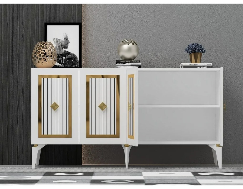 Nora White and Gold szekrény