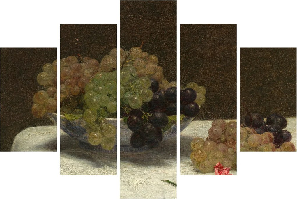 Kép - Henri Fantin-Latour, Still Life with Grapes and a Carnation, reprodukciók (150x105 cm)