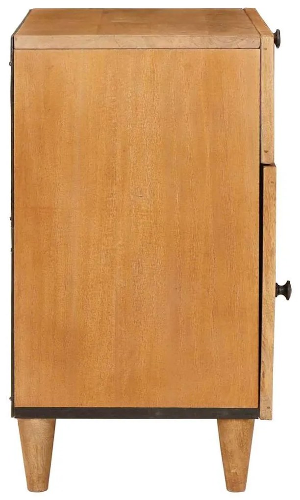 Éjjeli asztal Világosbarna 50 x 33 x 60 cm tömör mangófa