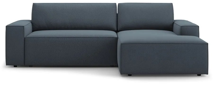 Kék kinyitható sarokkanapé (jobb oldali) Jodie – Micadoni Home