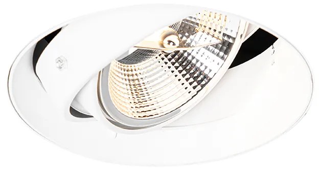 Modern beépíthető reflektor fehér GU10 AR111 kerek keret nélküli - Oneon