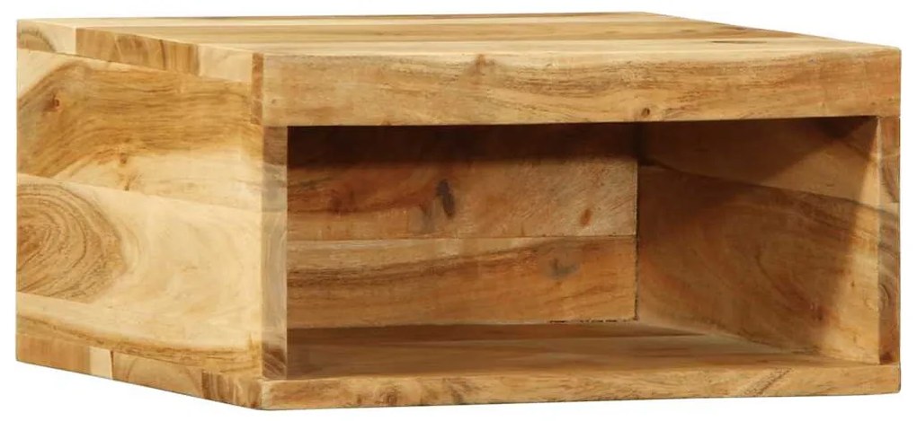 tömör akácfa falra szerelhető TV-szekrény 40x30x19 cm