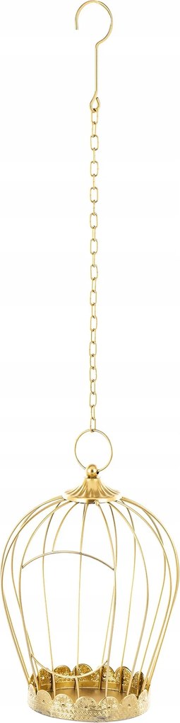 Lámpás Függő lampion arany fém 85x22x22cm Art-Pol 164756