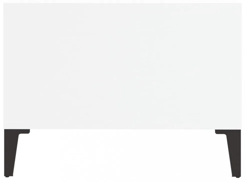 vidaXL fehér szerelt fa dohányzóasztal 90 x 50 x 36,5 cm