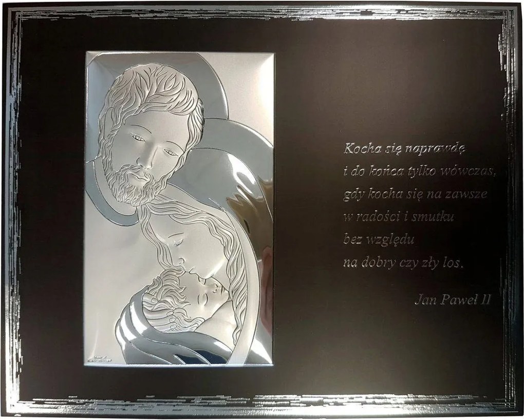 Vászonkép Szent Család dedikációval 25x20 cm