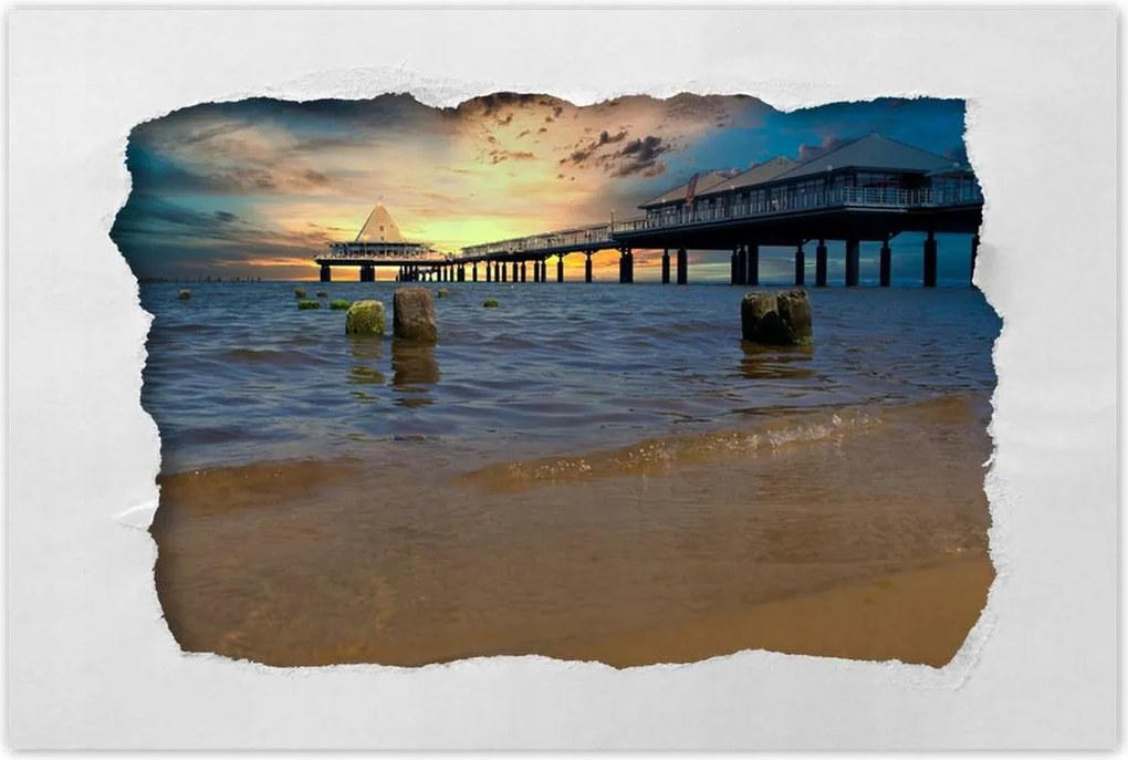 Poszterek 60x40 Naplemente a tengerparton