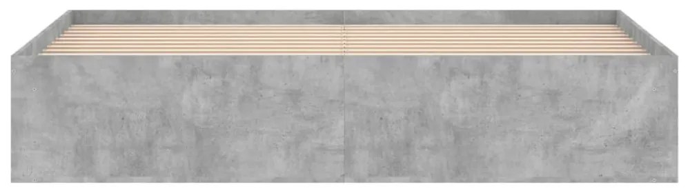 betonszürke ágykeret 180 x 200 cm