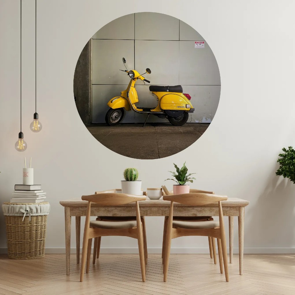 PIPPER. Textil kör alakú falmatrica "Vespa" Méret: 100cm