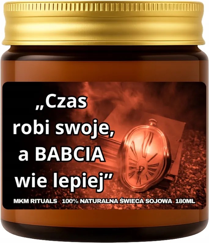 Szója illatgyertya 180 ml Az idő teszi a dolgát, és a nagymama jobban tudja