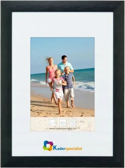 Alumínium keret Brushed fekete 20x30cm Plexi