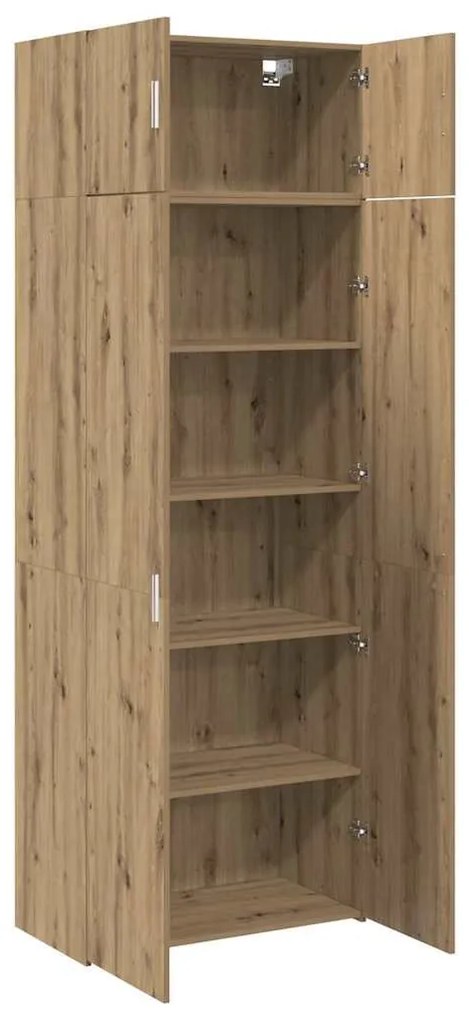 Tárolószekrény kézműves tölgy 80 x 42.5 x 225 cm Faanyag