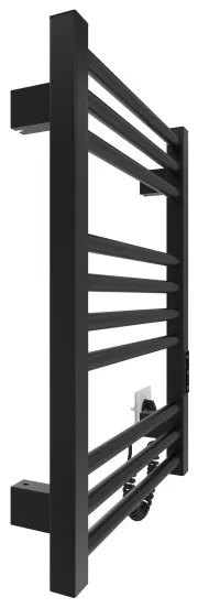 Létras fűtött törölközőtartó HF DERBY 100W/230V 57x43 cm fekete