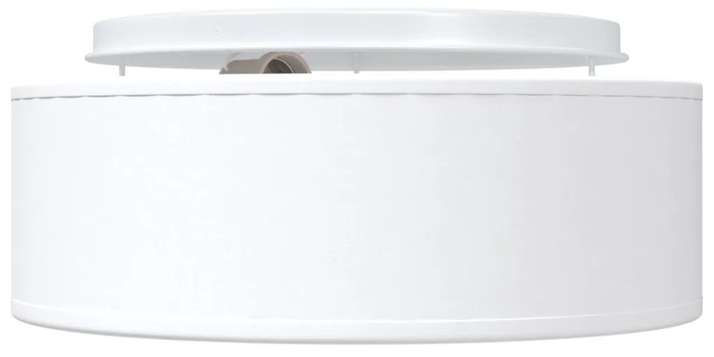 Mennyezeti Lámpák Flush Mount Fehér Ø 30 cm Szövet E27