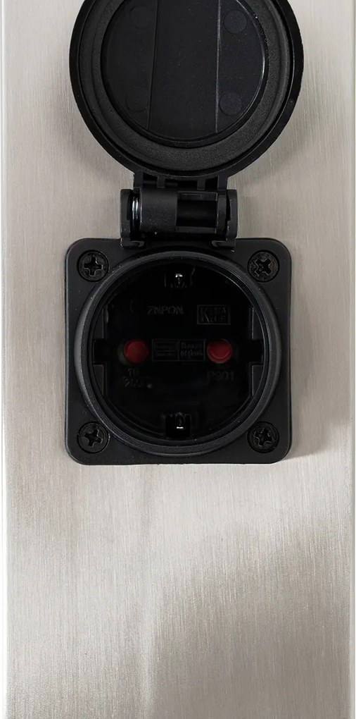Kültéri lámpa acél 80 cm foglalattal IP44 - Malios