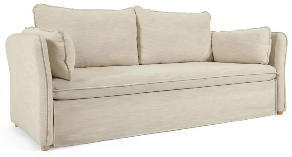 Szürkésbézs kinyitható kanapé 210 cm Tanit – Kave Home