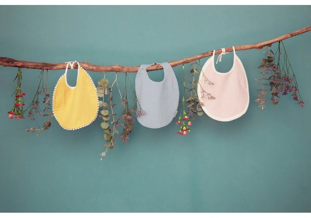 Oslo szürke muszlin előke - Kindsgut