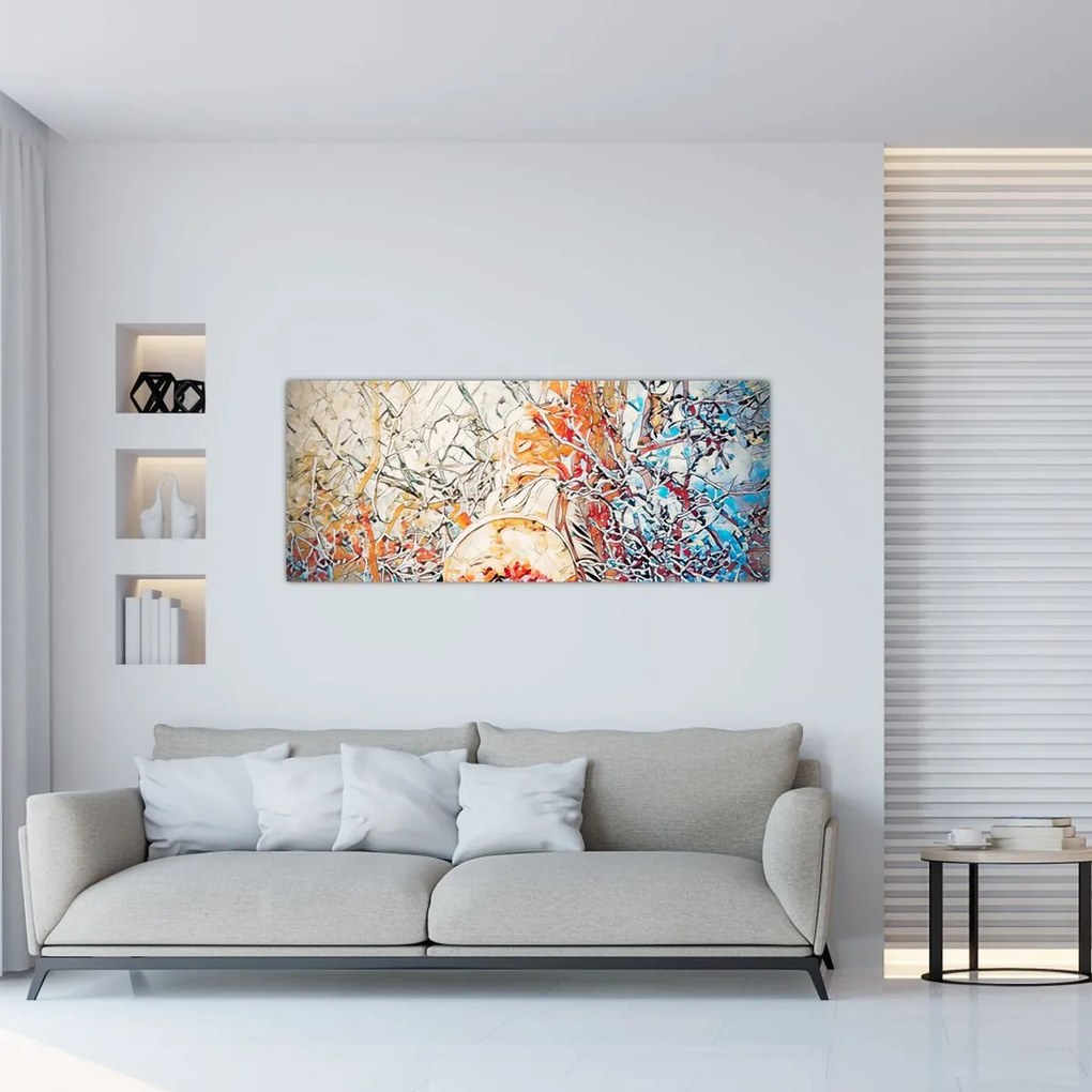 Kép - Mozaik absztrakció (120x50 cm)