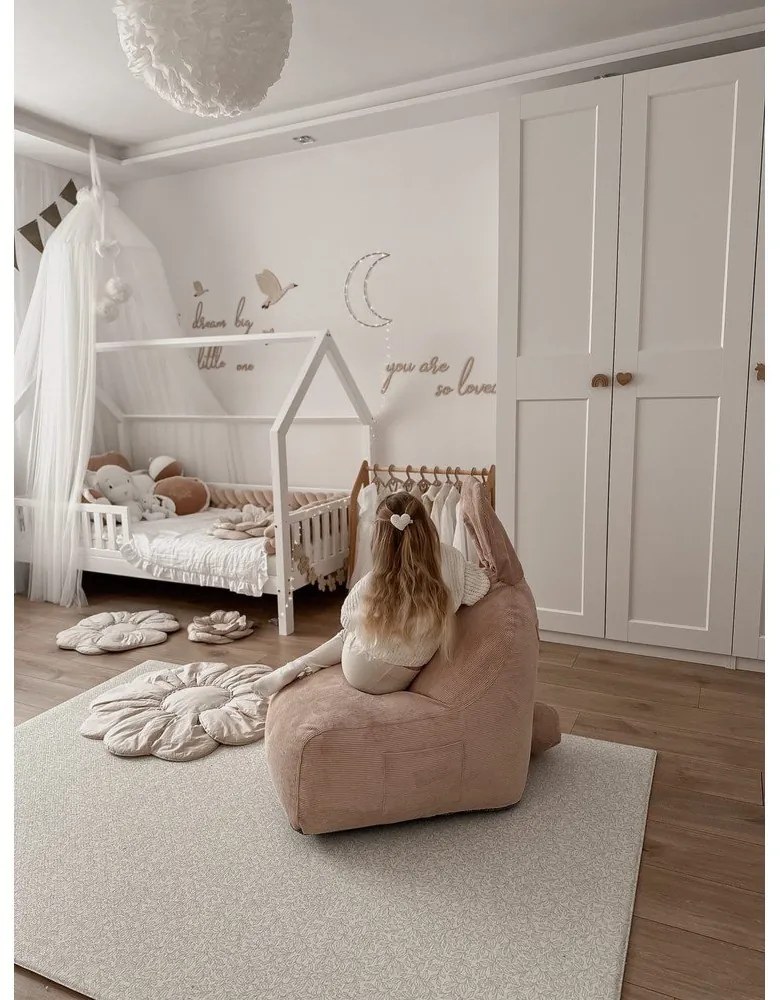 Világos rózsaszín gyerek babzsák Funny Bunny – The Brooklyn Kids