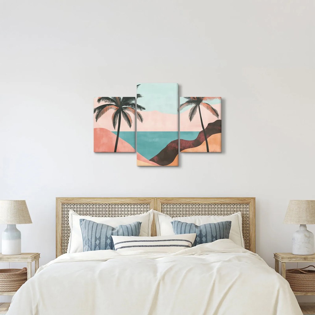 Kép - Pálmafák a tengernél (90x60 cm)