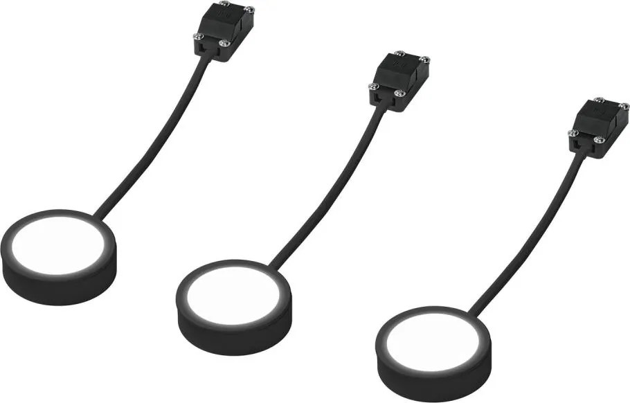 Osram - 3 darabos szett LED pult alatti lámpa UNDERCABINET LED/3W/230V 3000K fekete