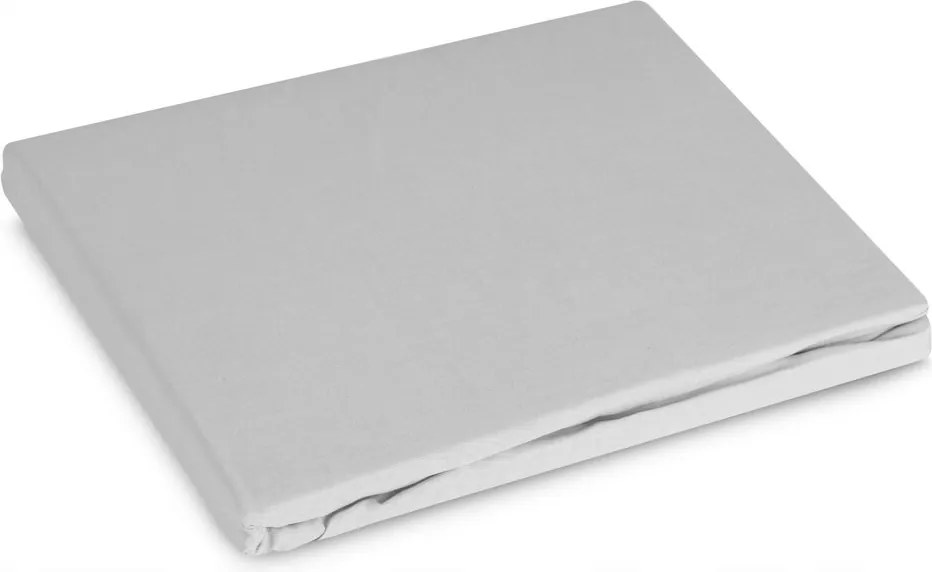 Szatén gumis lepedő Basic 140x200 Eurofirany világosszürke