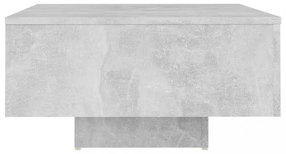 betonszürke szerelt fa dohányzóasztal 60 x 60 x 31,5 cm