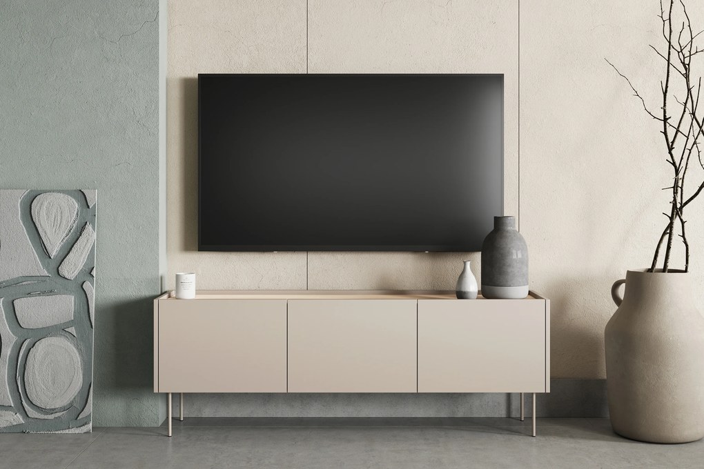Desin 170 3D1SZ háromajtós TV-szekrény - kasmír / nagano-tölgy