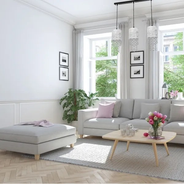 Csillár zsinóron ALMERIA 3xE27/60W/230V