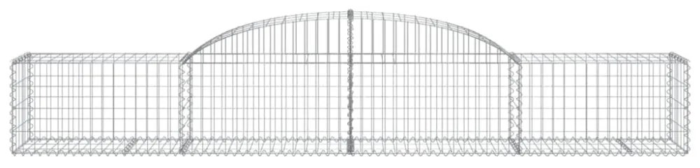 17 db íves horganyzott vas gabion kosár 300x50x40/60 cm