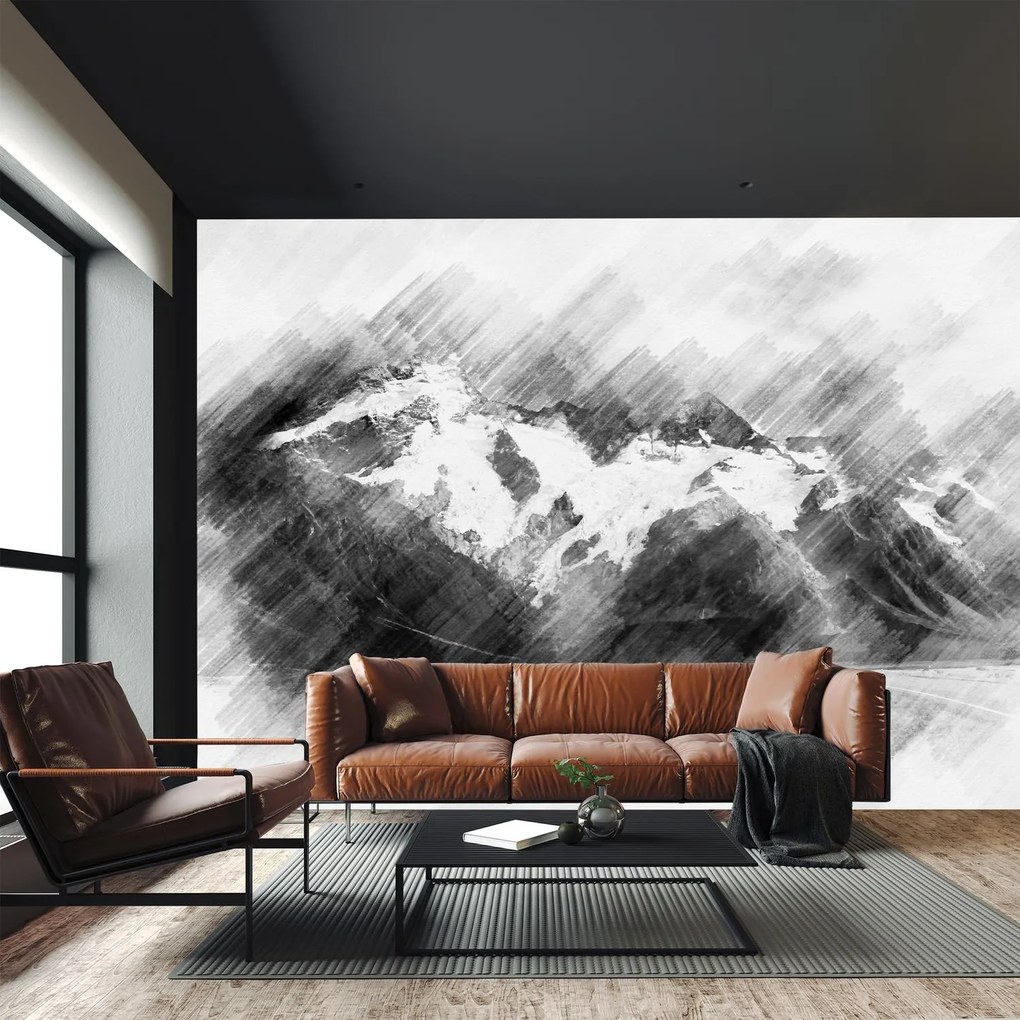 Fotótapéta - Hegyek rajza (147x102 cm)