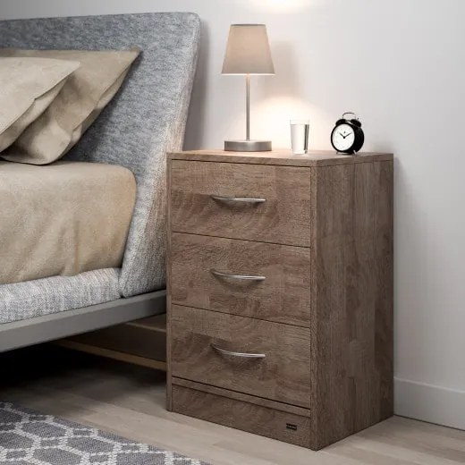 Casaria® Eloise éjjeliszekrény 54x39x28 cm - tölgy