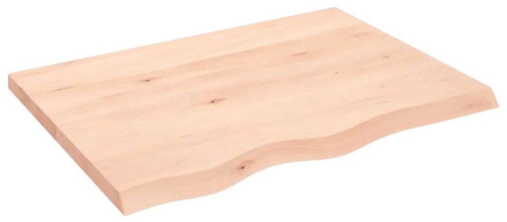 kezeletlen tömör tölgyfa fali polc 80x60x(2-4) cm