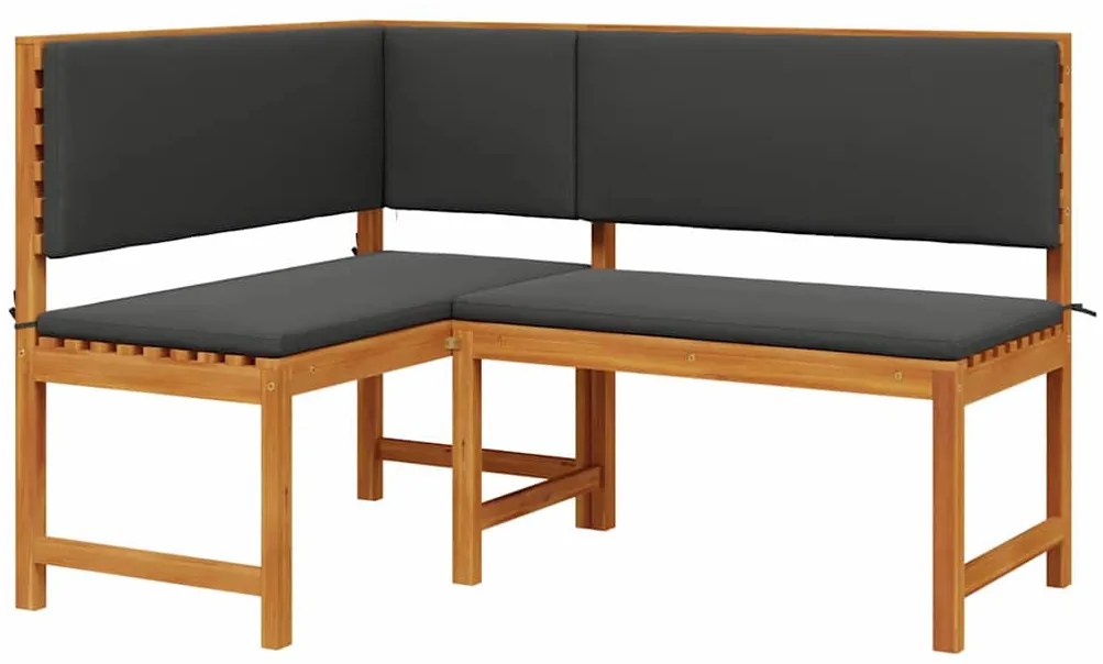 Kerti Sarok Pad Barna 140 x 100 x 91cm Tömör akácfa