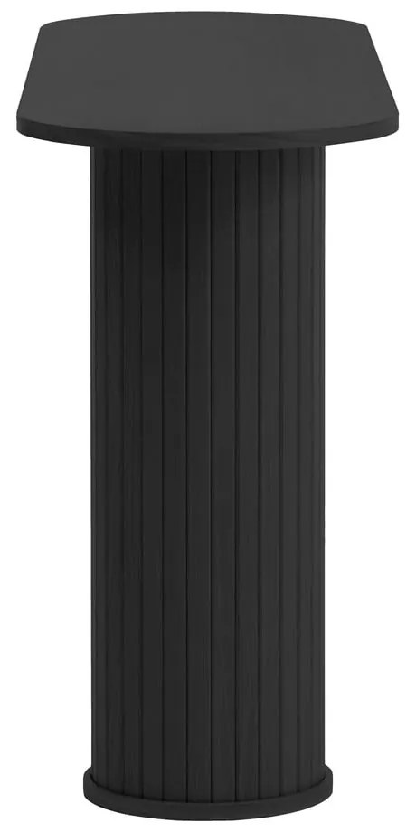 Fekete konzolasztal 40x130 cm Nola – Unique Furniture