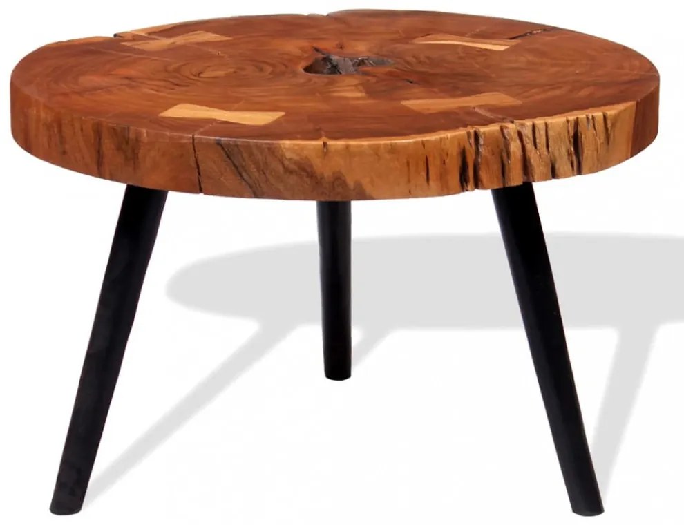 Tömör akácfa rönk dohányzóasztal (55-60) x 40 cm