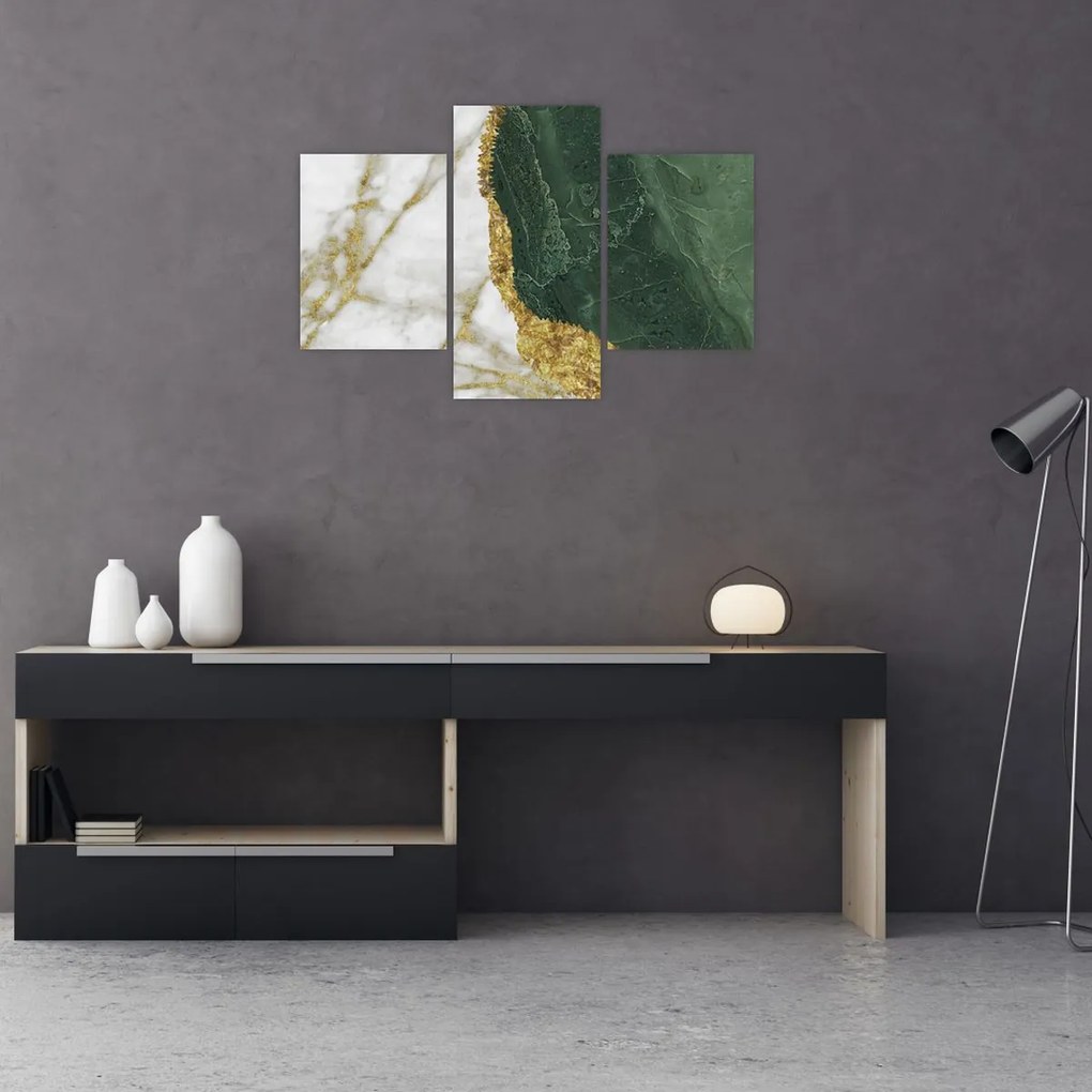 Kép - Zöld márvány N⁰3 (90x60 cm)