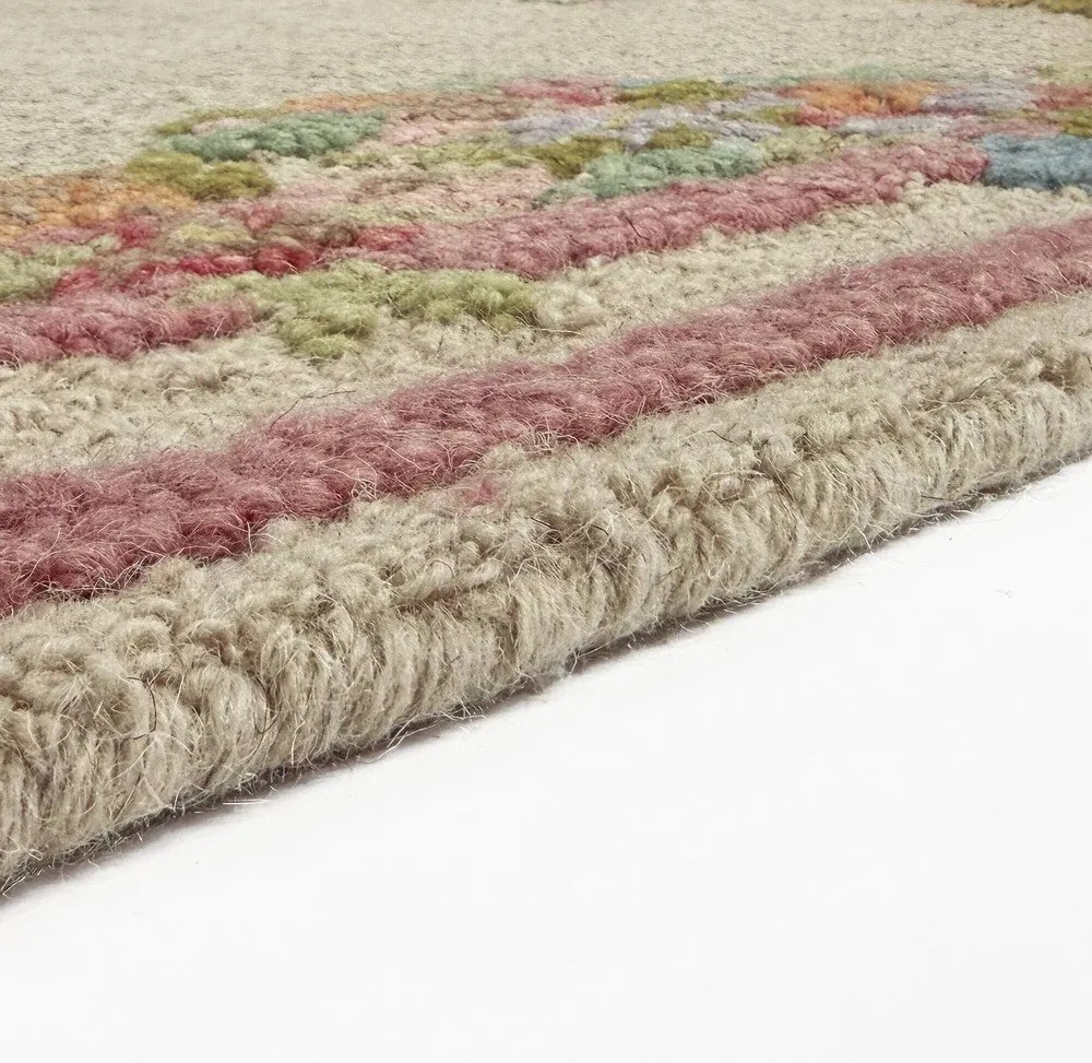 Kézi szövésű gyapjú szőnyeg 140x200 cm Elise Floral – Flair Rugs