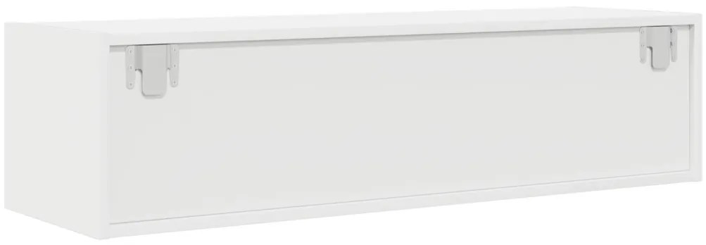 TV Szekrény Fehér 100x31x25,5 cm Műszaki Fa