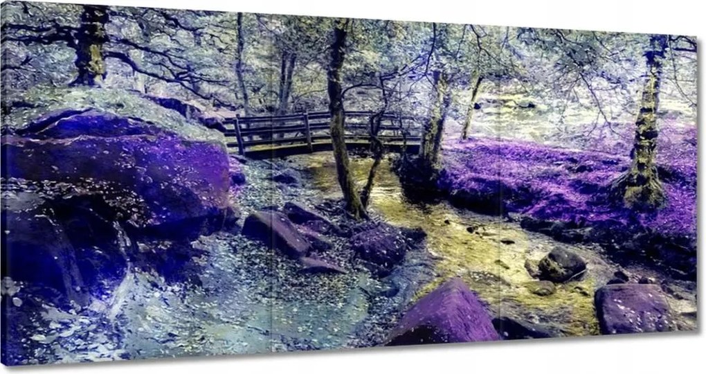 Festmények 120x60 Híd a folyó felett