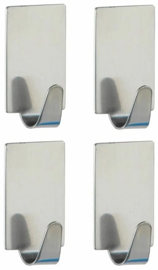 Wenko Shiny öntapadó kampó szett rozsdamentes acél, 4 db