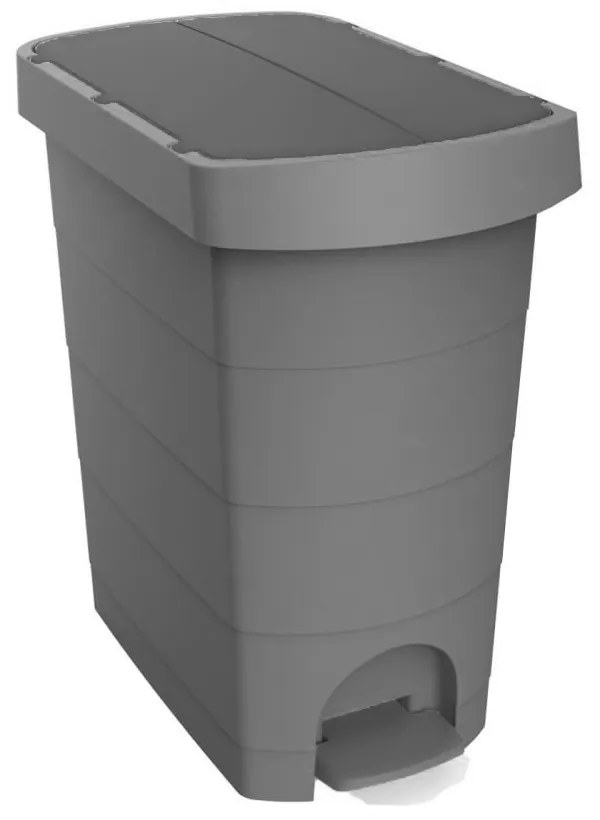 Planet Pelikán Slim pedálos szemetes eco antracit színű, antracit fedéllel 60L