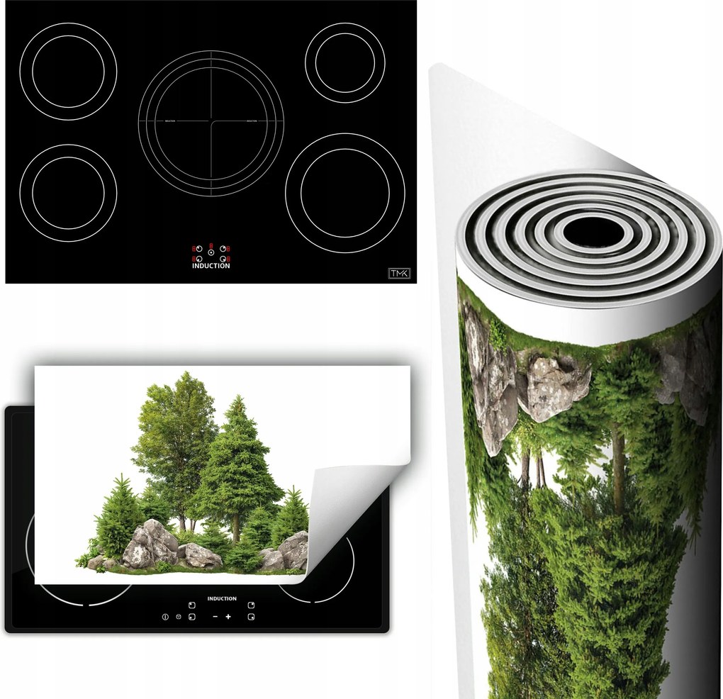 Vinil Szőnyeg Tűzhelyvédelem Asztallap 90x52 fa