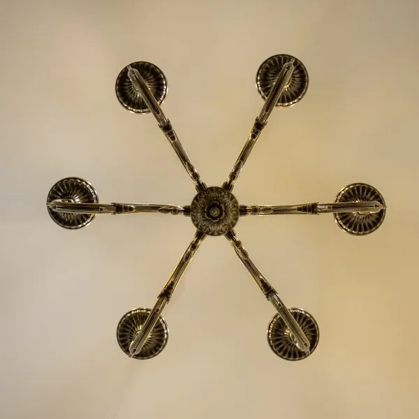 Brilagi - Csillár láncon CLASSIC 6xE14/60W/230V réz