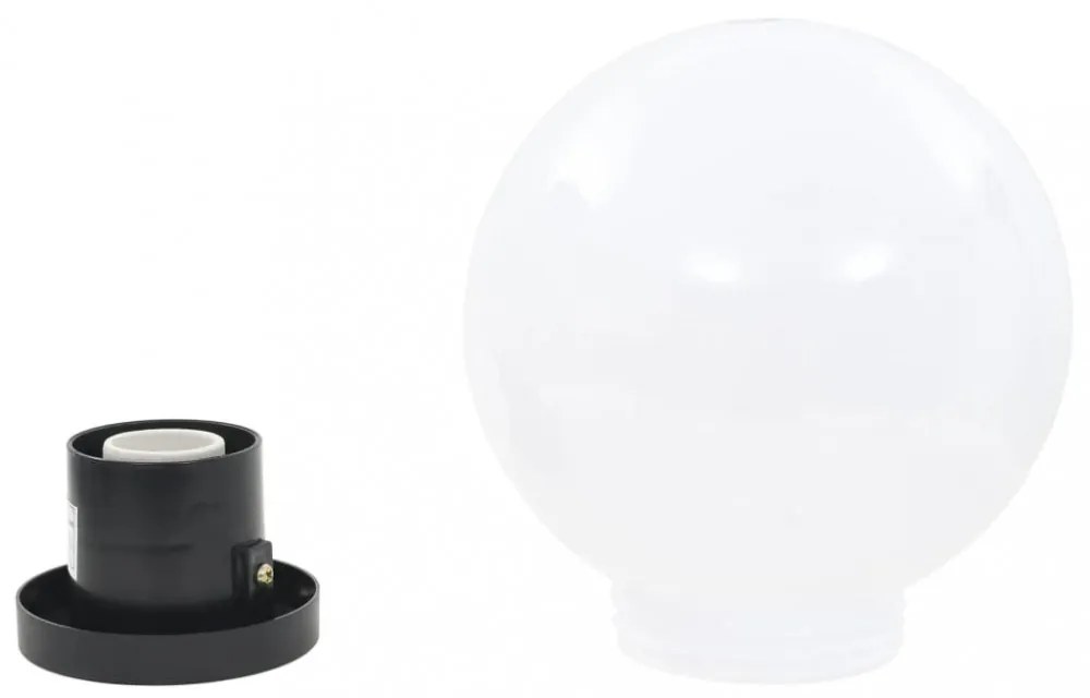 4 db LED gömblámpa 20 cm PMMA