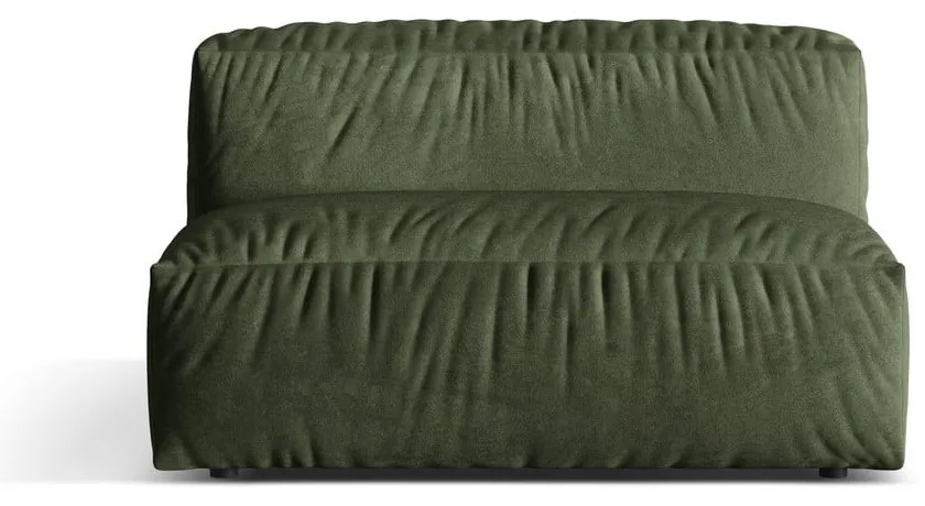Zöld bársony kanapé modul (középső rész) Martina – Micadoni