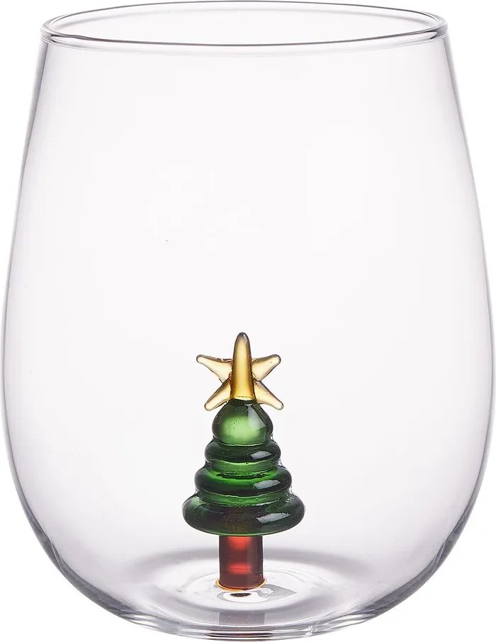 MERRY & JOY pohár, karácsonyfa 450 ml