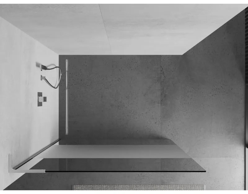 Mexen Kioto L, Walk-In zuhany paraván 80 x 200 cm, 8 mm átlátszó matt üveg, króm profil, 800-080-103-01-35