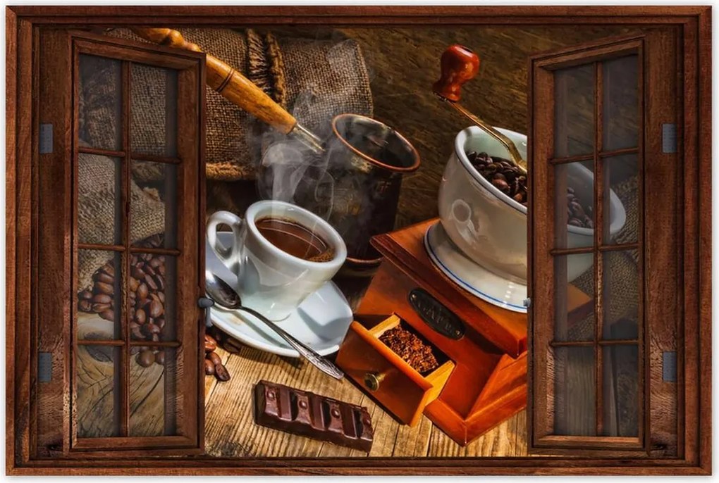 Poszterek 90x60 Ízletes kávé Csokoládé