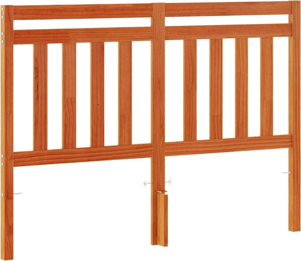 vidaXL viaszbarna tömör fenyőfa fejtámla 135 cm